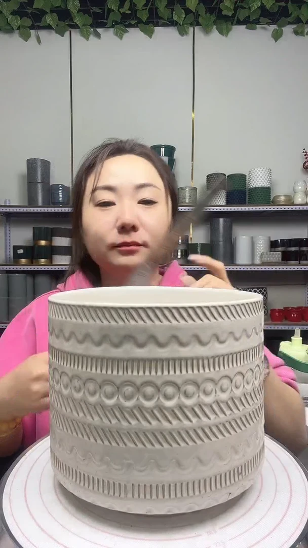 默认打孔陶瓷花盆宽高20-1715.8