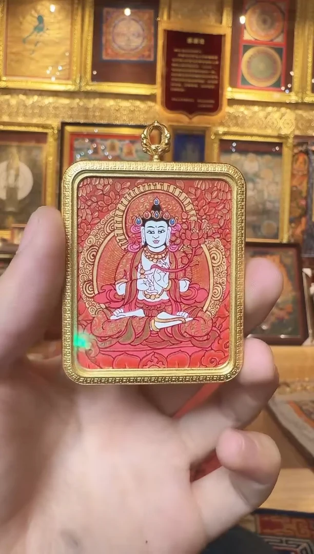 吊坠大势至--热贡纯手绘