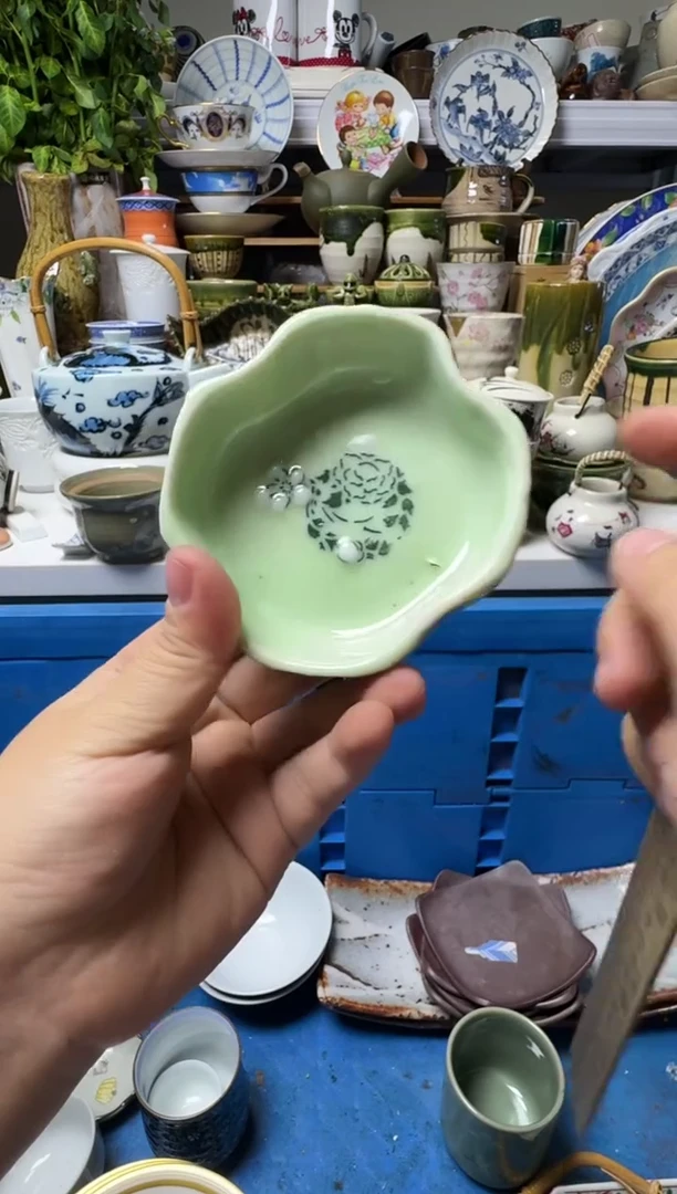 中古瓷器，默认微瑕无***尽-无 无明尽