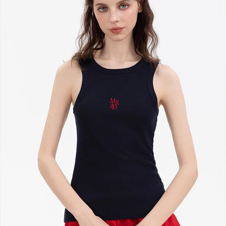 Mardi韩系甜美减龄莱赛尔背心小众设计感25夏季新款时尚吊带上衣