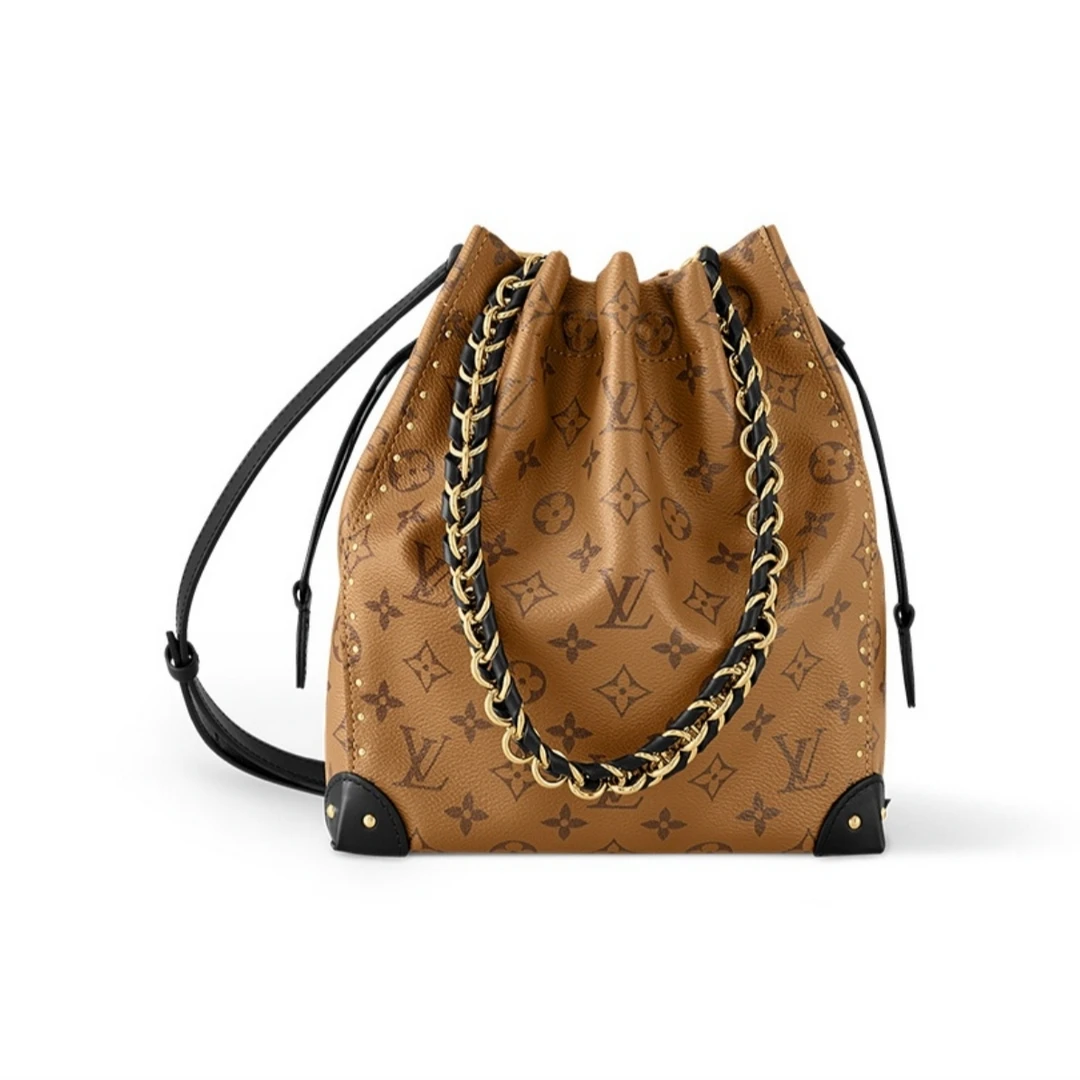 全新未使用 LouisVuitton/路易威登 小花攀攀Trunk NOÉ抽绳水桶包