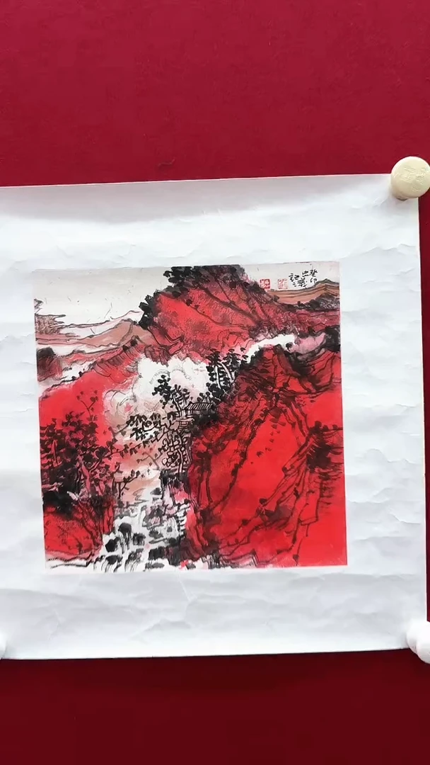 国画刘老师绘画作品 带荣宝斋宁波证书