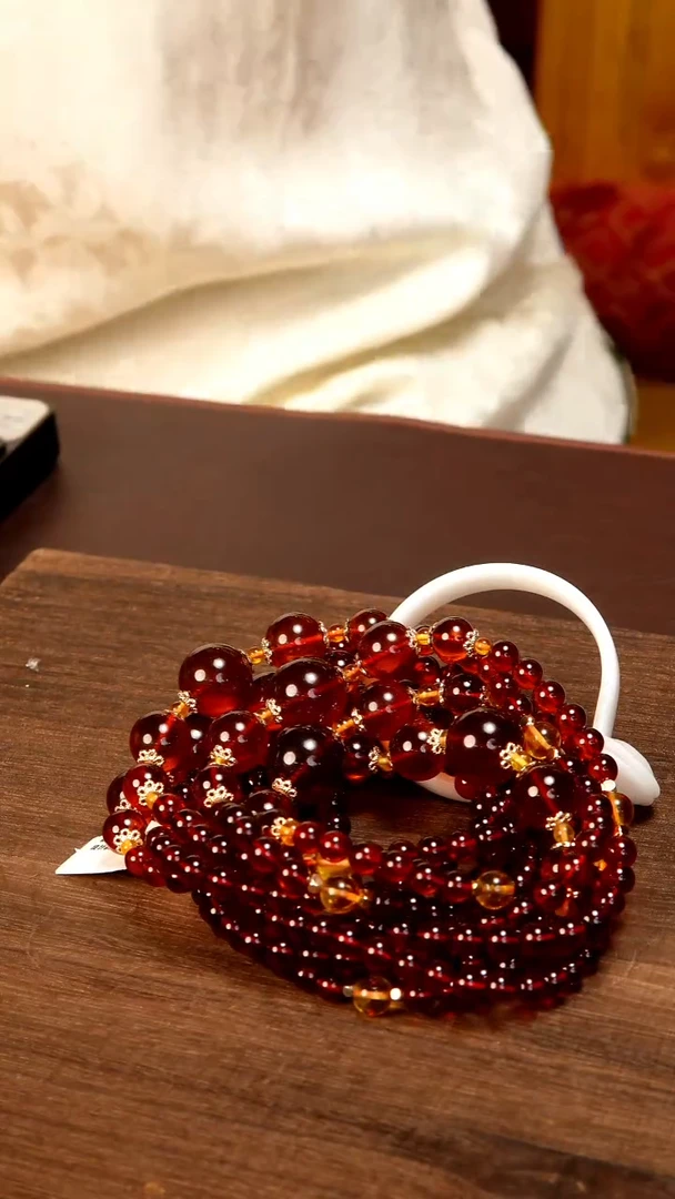 琥珀颈饰未镶嵌血珀项链 042多样性发其一