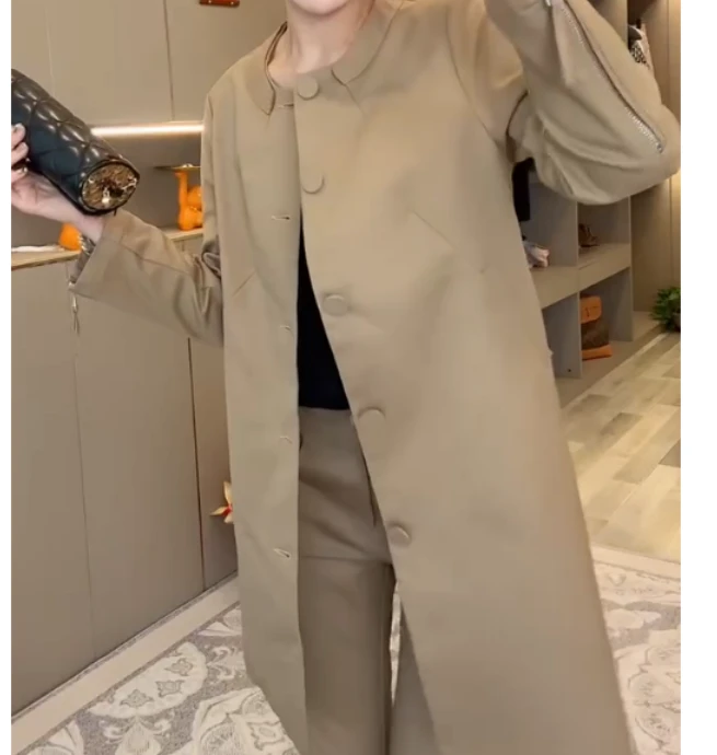 2025春季新款网红同款洋气减龄气质休闲百搭外套中长款裤子套装