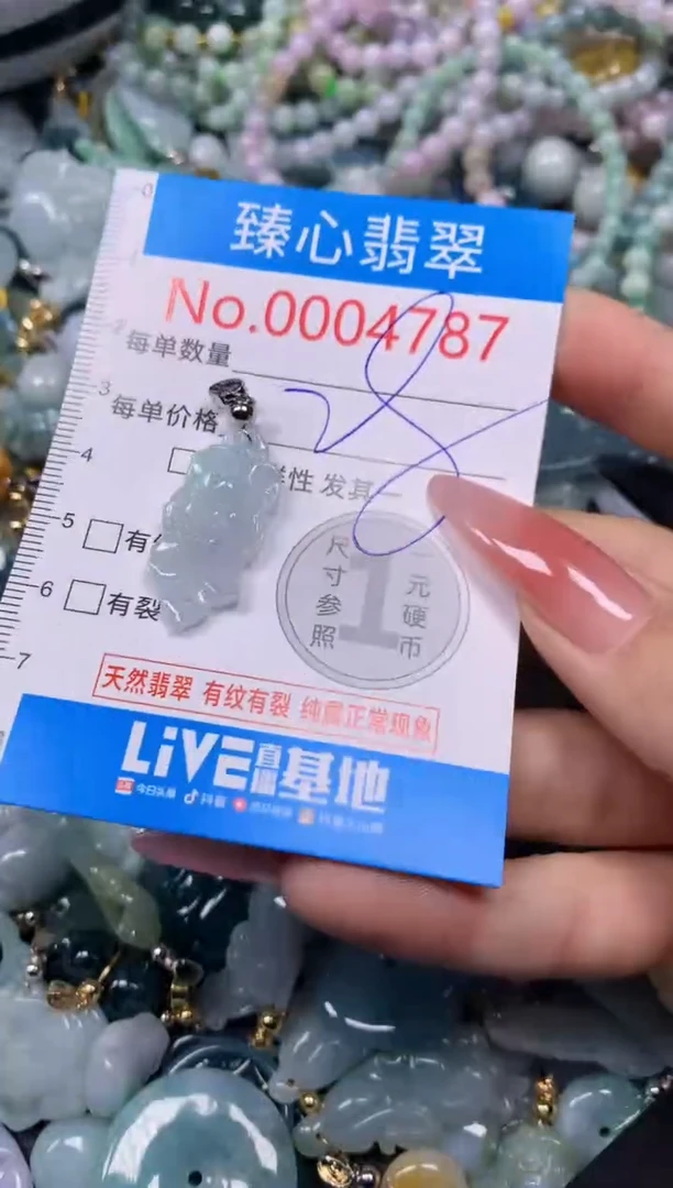 【闪购商品】翡翠颈饰未镶嵌含绳0004787