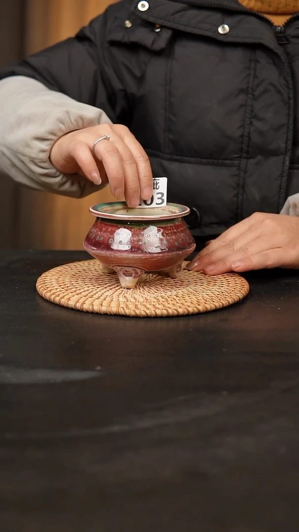 【闪购商品】瓷片103泥泥手工花盆口