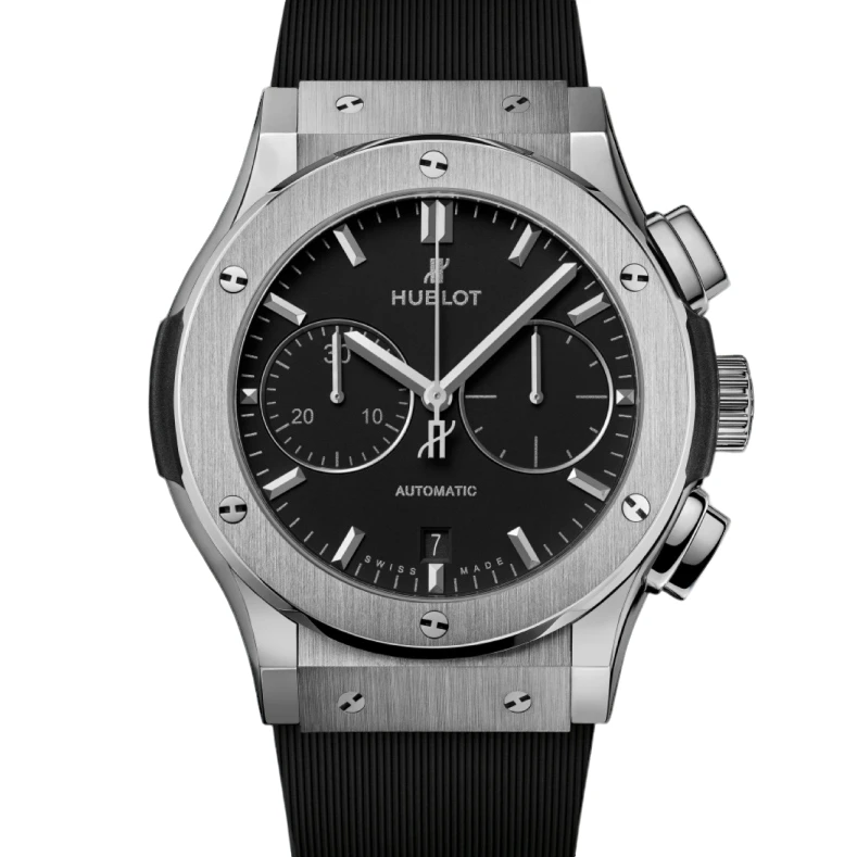 95新 Hublot/宇舶表 经典融合521/钛金属/45mm/经典百搭计时/单表