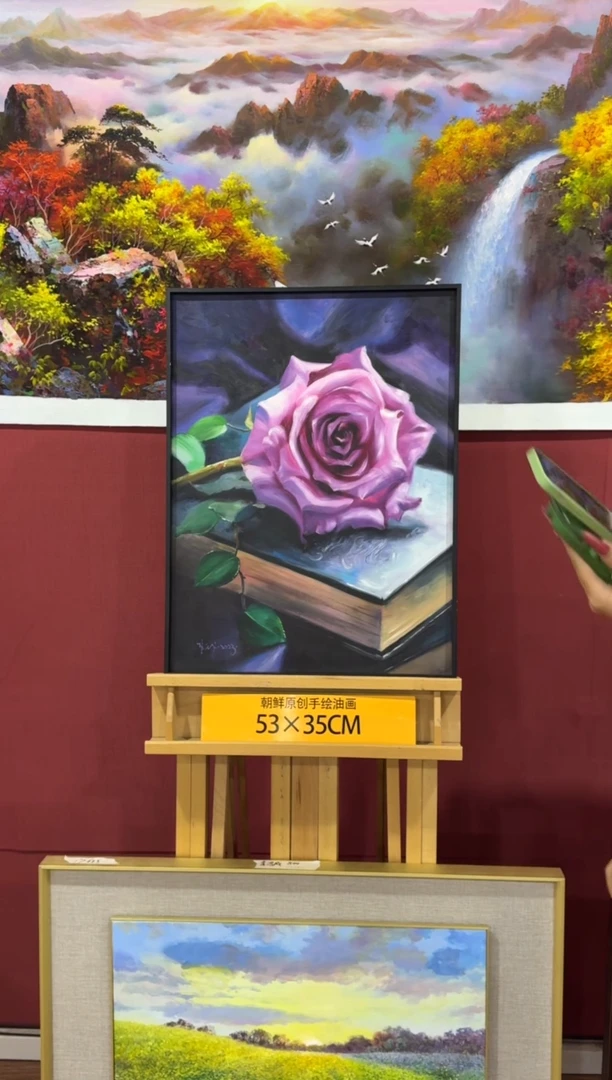 油画【1号】朝鲜原创纯手绘孤品油画丨顺丰包邮