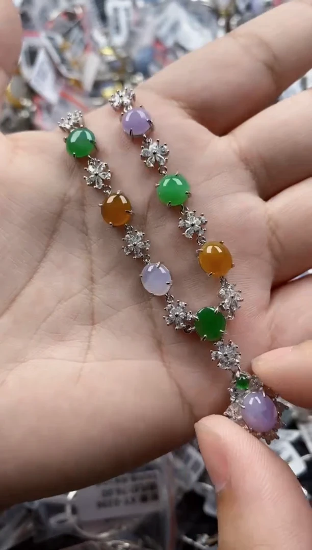 翡翠戒指银S925镶嵌7777     7