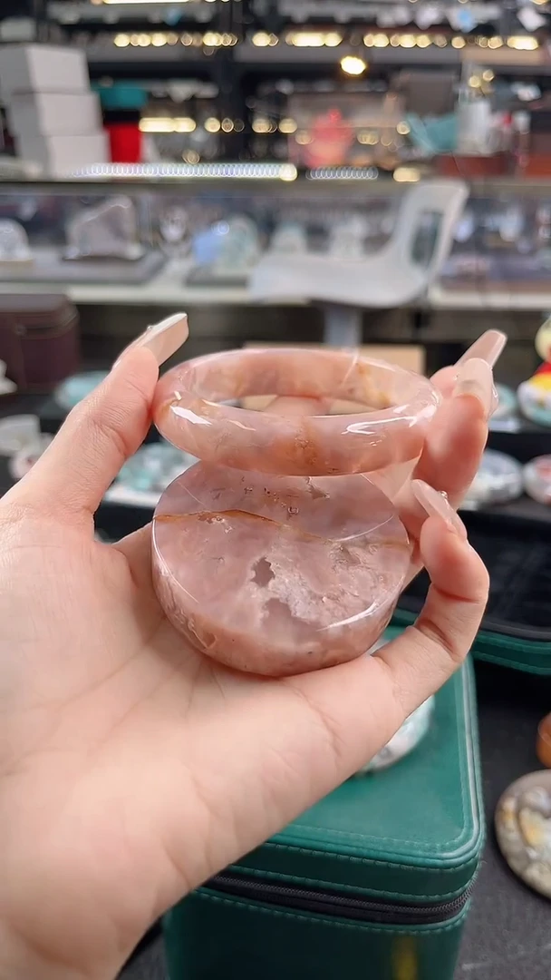 未镶嵌手镯石英质玉58圈口（赠品镯心）s95124