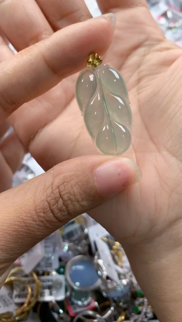 18K金镶嵌戒指翡翠2222   4