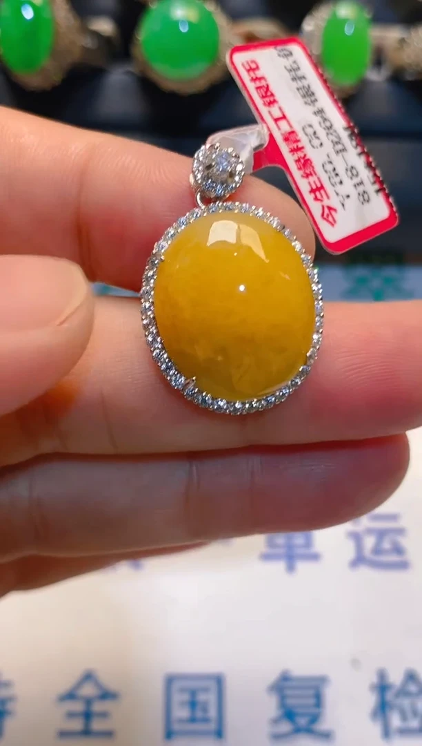 翡翠银S925镶嵌耳饰天然