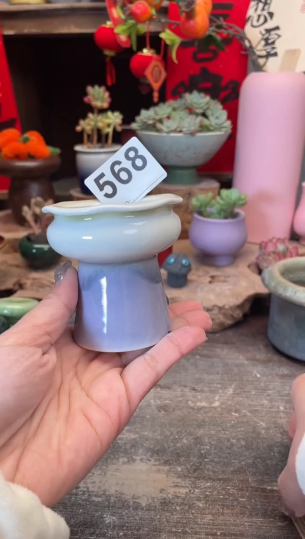 【闪购商品】摆件568知木小芳花盆