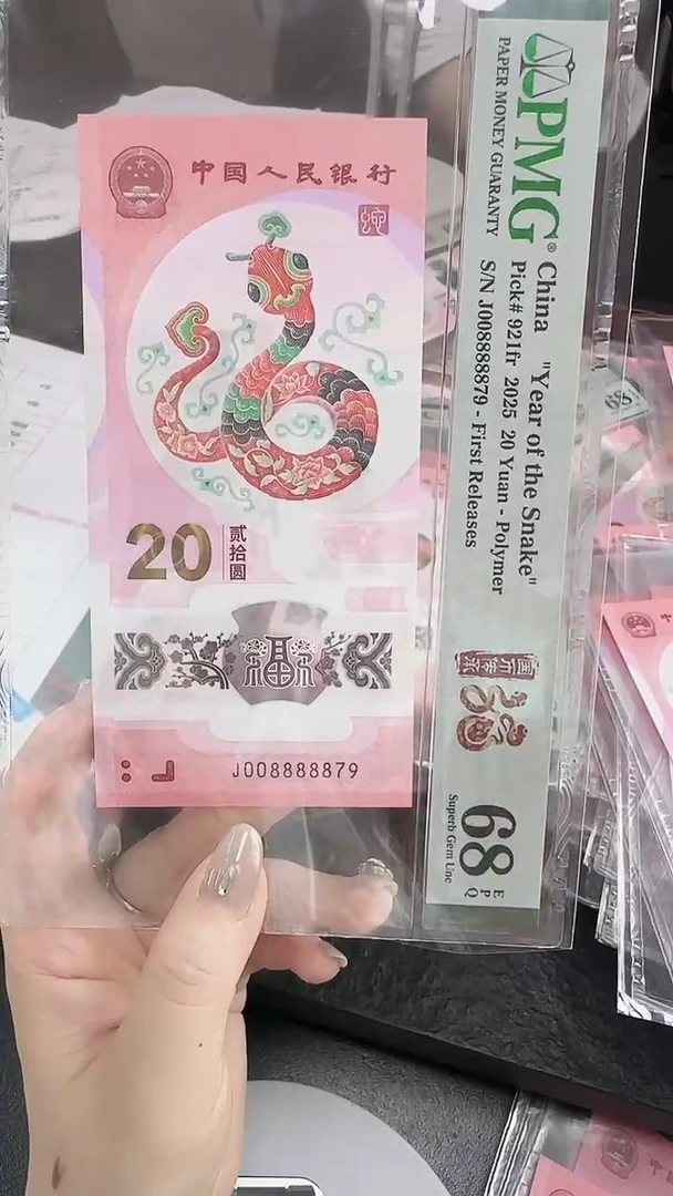 塑料PMG-蛇钞单张国币传承单张008888905