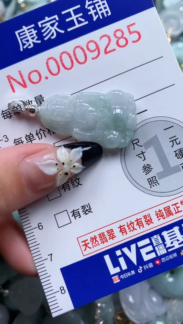 翡翠未镶嵌颈饰9285
