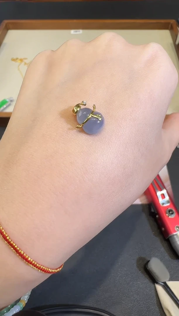 颈饰18K金镶嵌翡翠X1207-512-415