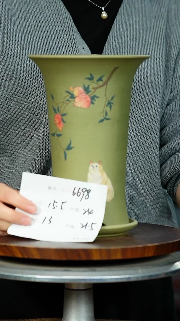 紫砂花盆6698+Z紫砂花盆紫砂