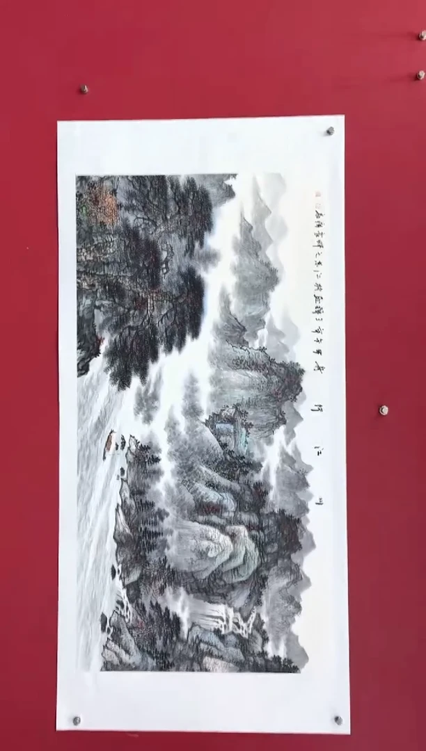 国画国画绘画山水花鸟
