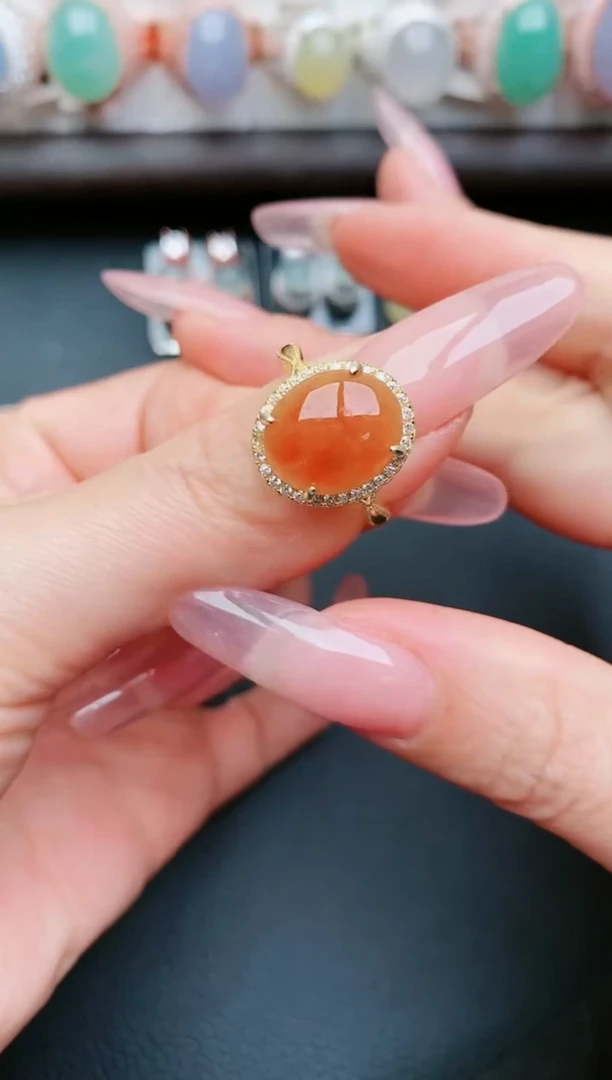 翡翠戒指银S925镶嵌....