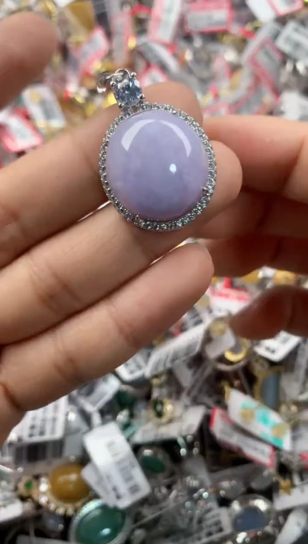 银S925镶嵌戒指翡翠444            6