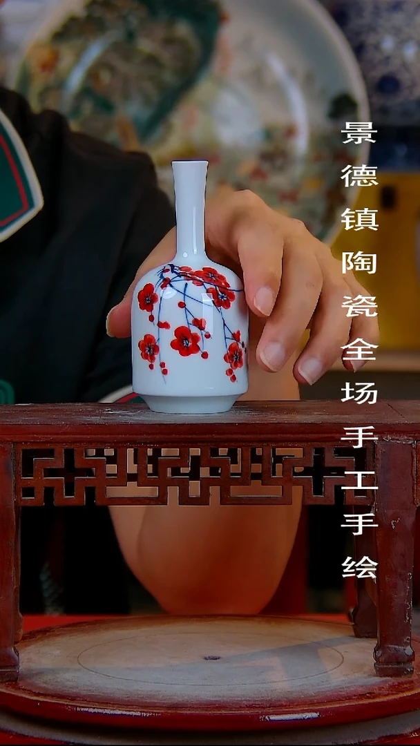 摆件手景德镇陶瓷 全场手工绘