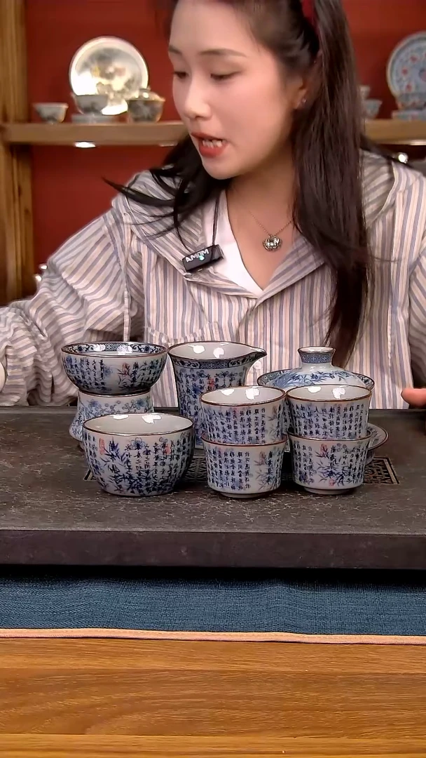 简装家用款8件套 老陶泥开片纹陶瓷茶具