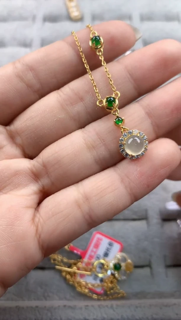 银S925镶嵌戒指翡翠4444----6