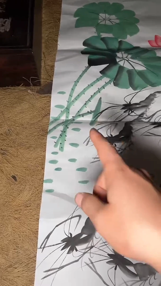 其他摆件---------（墨序甄选）虾画
