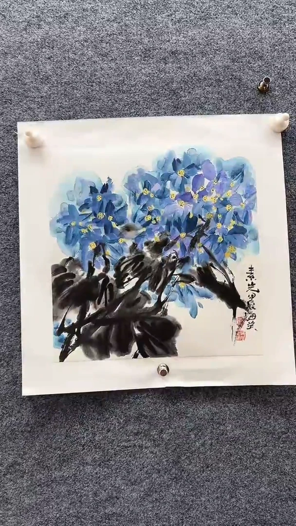 国画赵海英/国画/花鸟。
