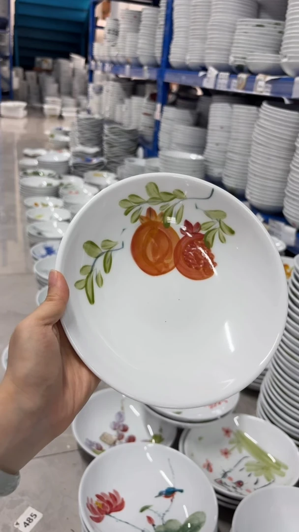 景德镇手绘釉中彩（食品级）圆深盘