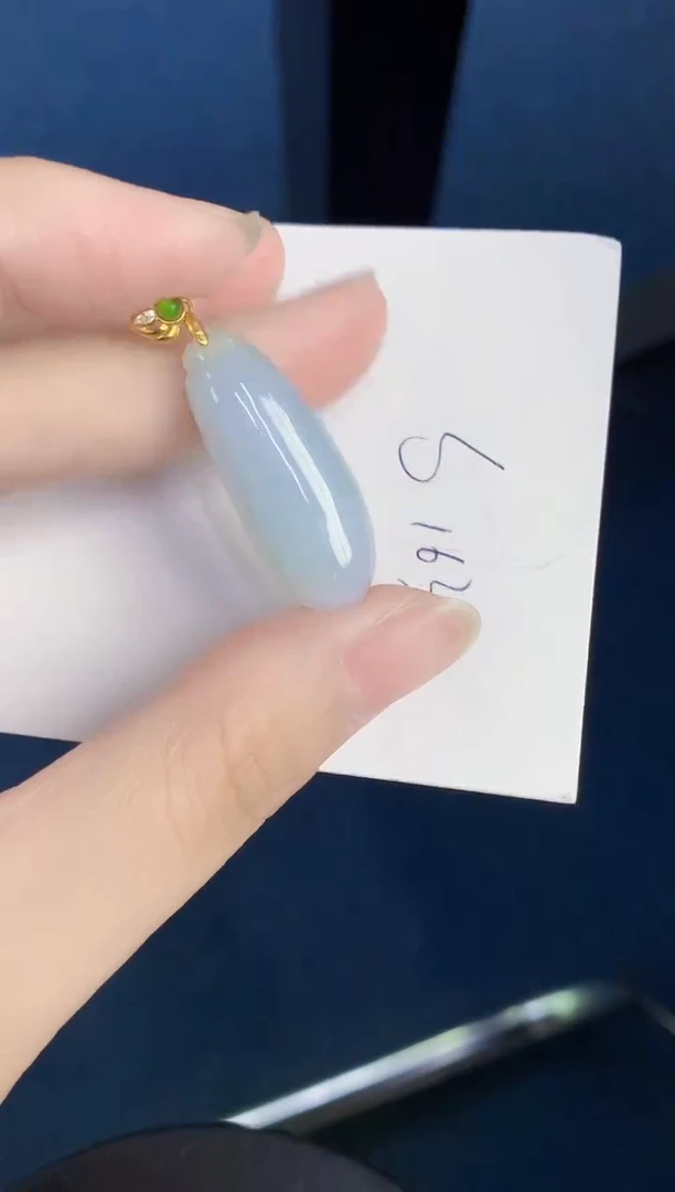 翡翠银S925镶嵌颈饰天然翡翠缅甸A货
