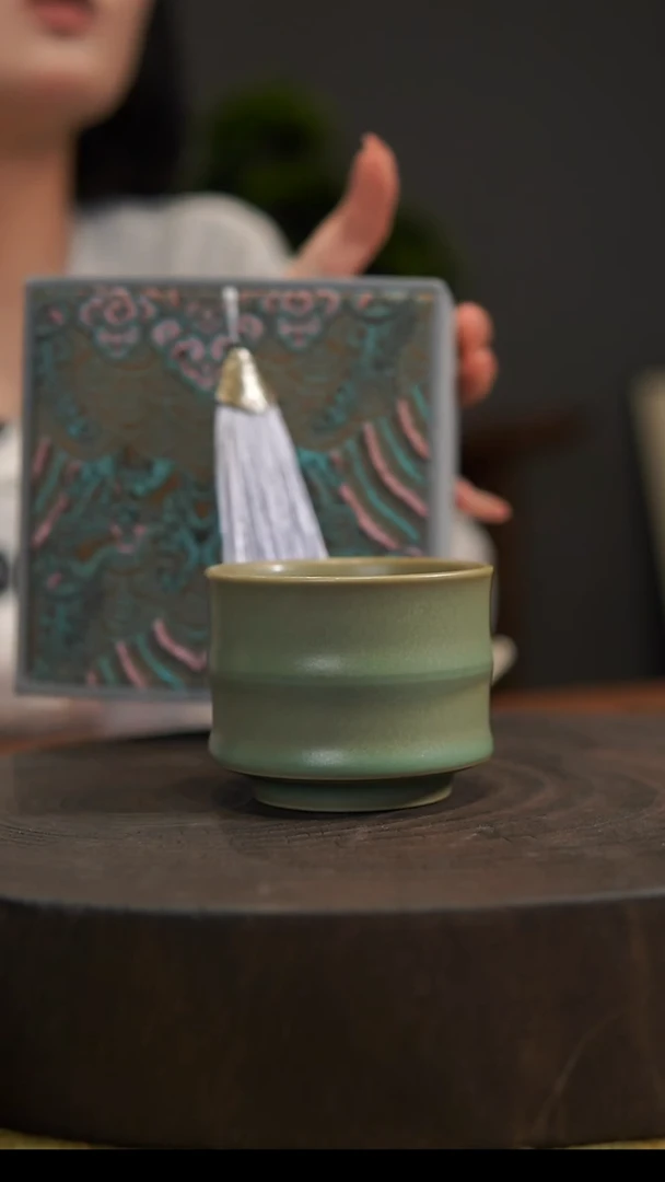 杯子竹节杯 汝州原产地  原矿老釉