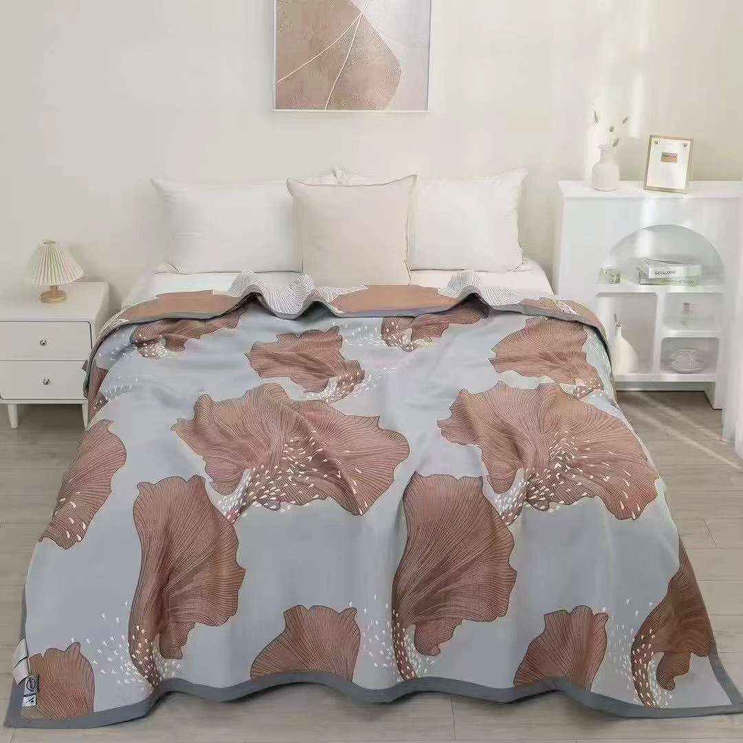 【银杏大道】230*250cm高端A类柔软亲肤透气舒适可机洗四季可用床盖