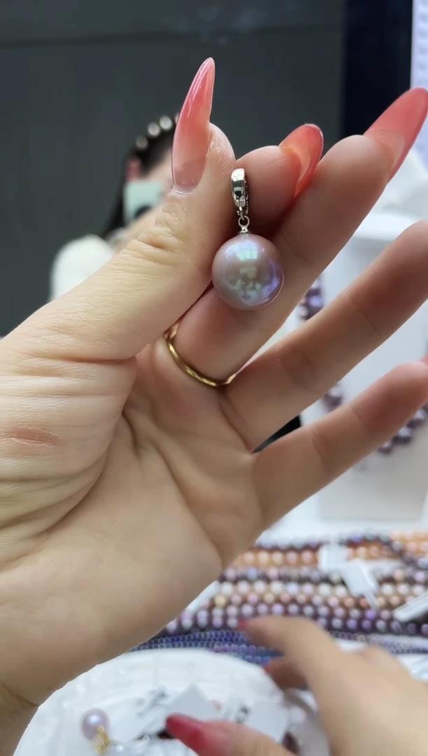 未镶嵌吊坠淡水珍珠紫色系吊坠