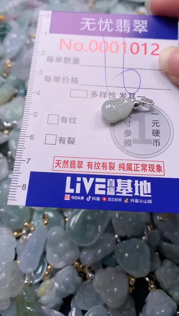 吊坠(不含链)未镶嵌翡翠1012