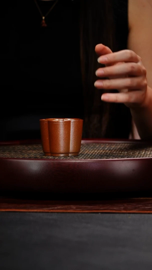 茶壶紫砂大红袍柴烧主人杯15