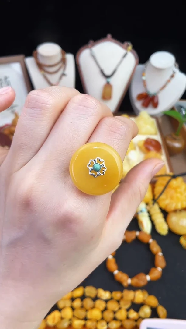 琥珀未镶嵌珠宝奇石柒月