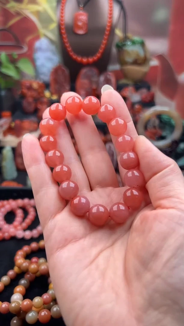 未镶嵌手链南红玛瑙长**安手串
