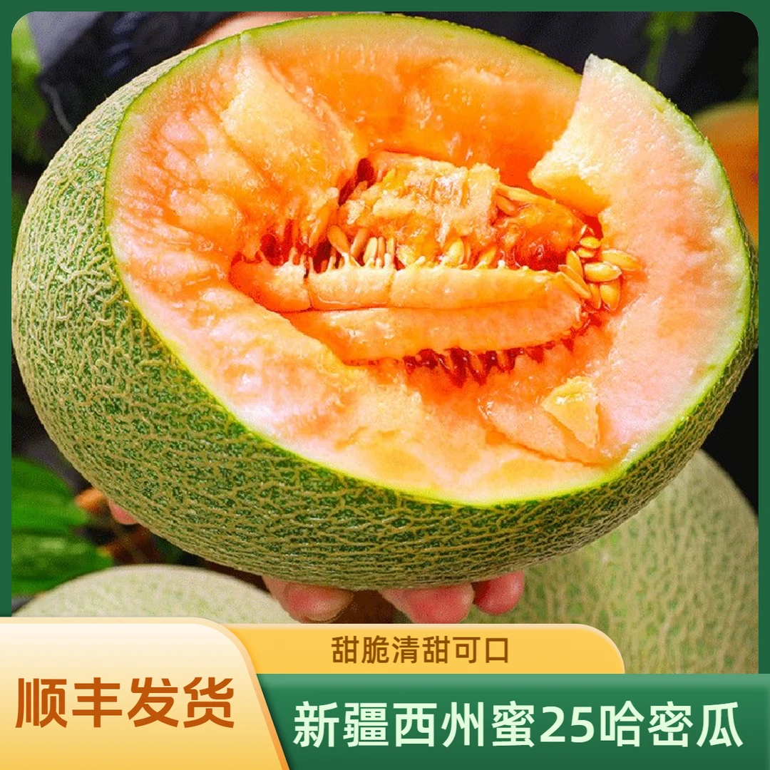 裕百果新疆吐鲁番哈密瓜西州蜜25火焰山哈密瓜顺丰发货