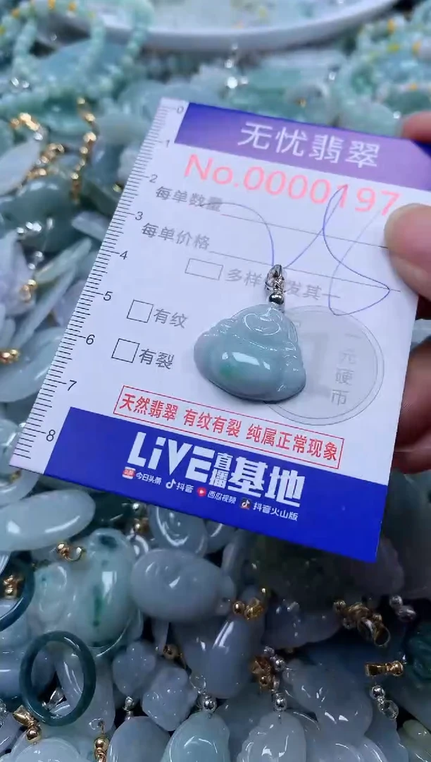 翡翠未镶嵌吊坠(不含链)197