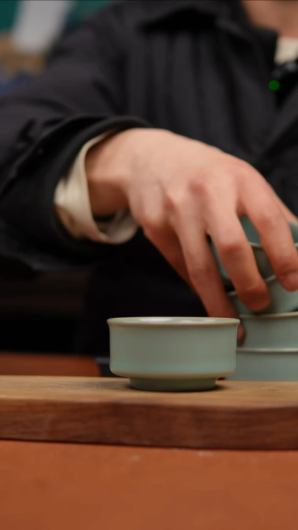 【闪购商品】瓷片原产地原矿仿古唇口杯微瑕