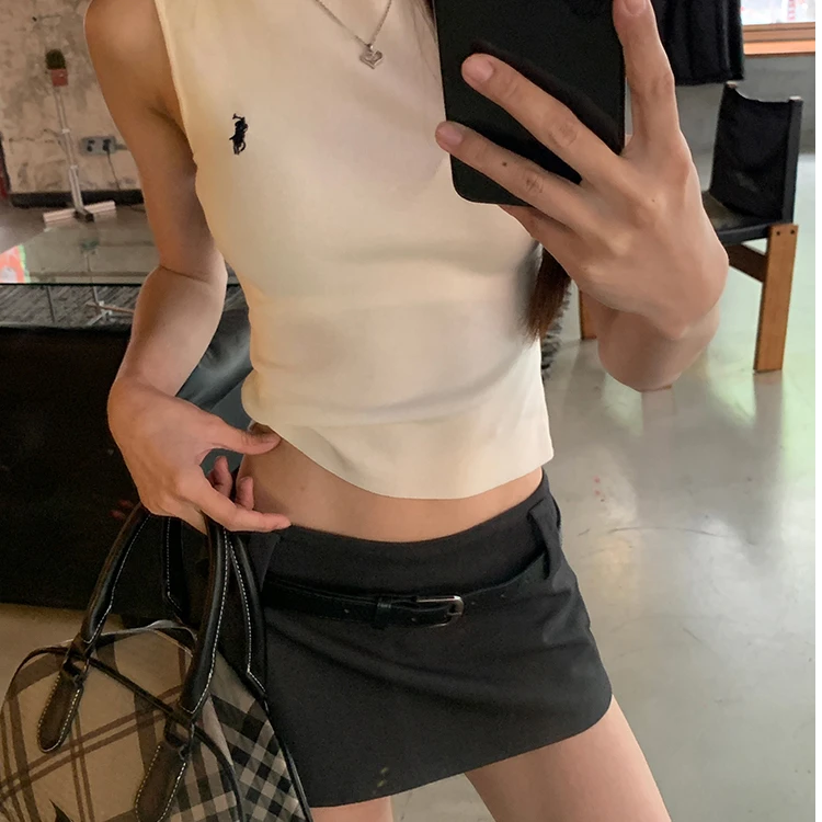 【小仙倪子】2025新款女夏季低腰纯欲通勤百搭显瘦裙裤252V1447