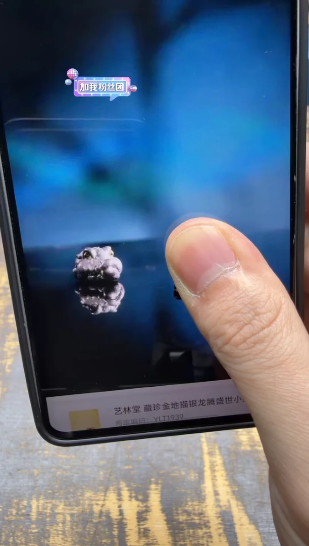 希*（预售）寸发标&艺林堂手作足银嵌金小鳄鱼·白