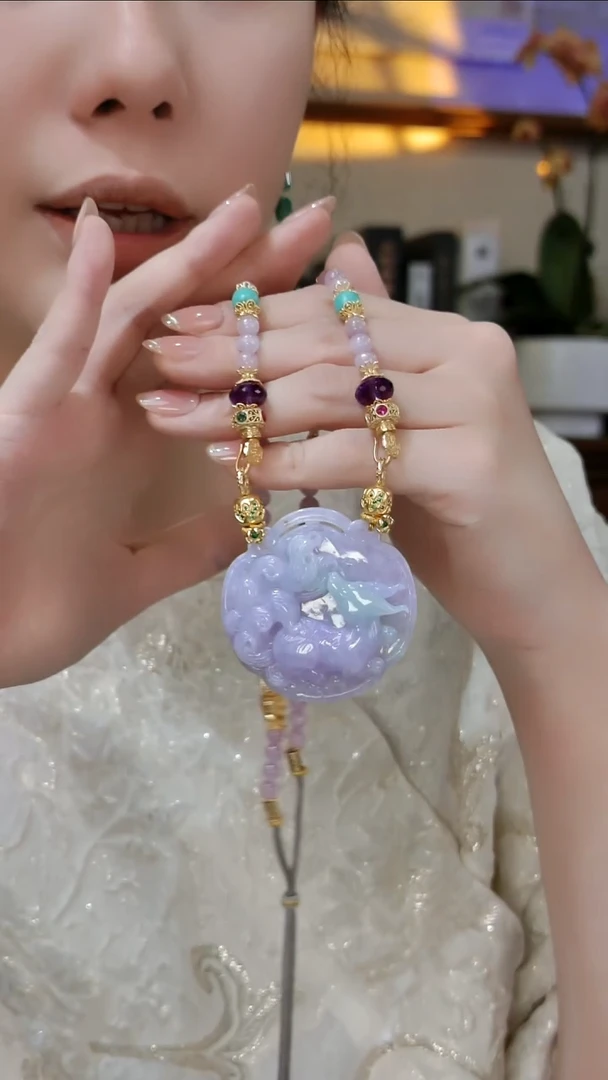 颈饰未镶嵌翡翠国风