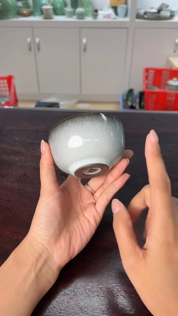 龙泉云间青瓷小米茶器