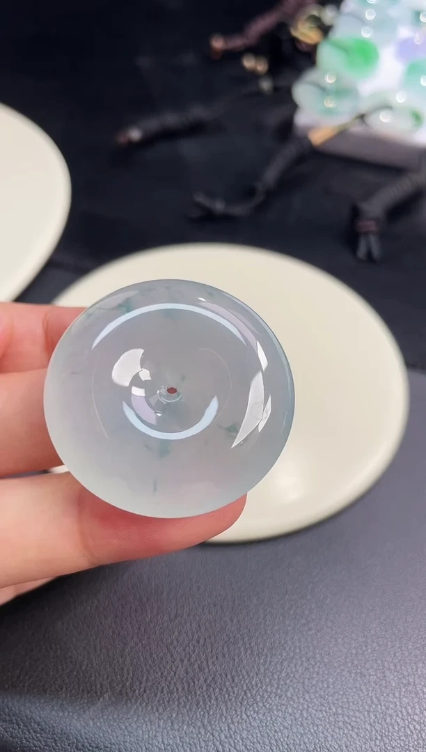 颈饰未镶嵌翡翠【52】平安扣 尺寸 38   10.1mm