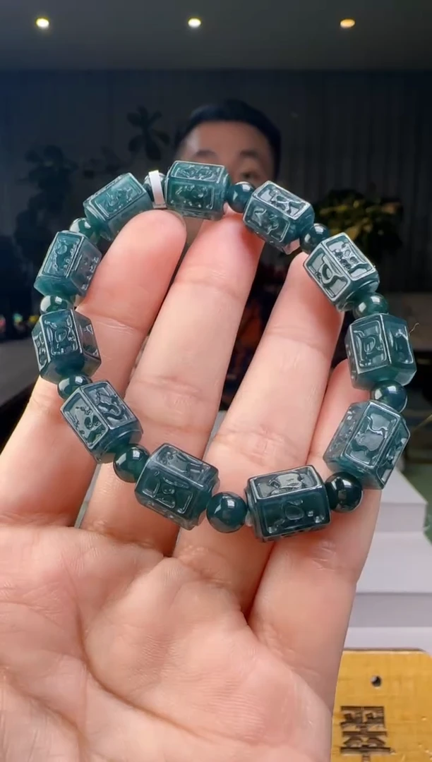 未镶嵌手串翡翠多样性发其一XM@@60B7J13630