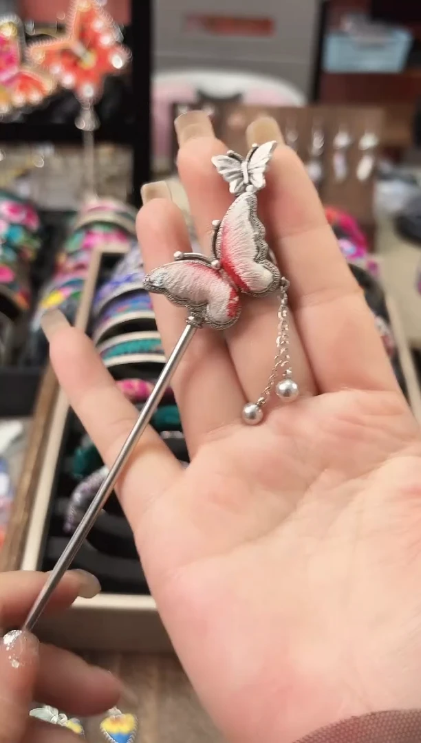 织绣艺枝独绣手工饰品217