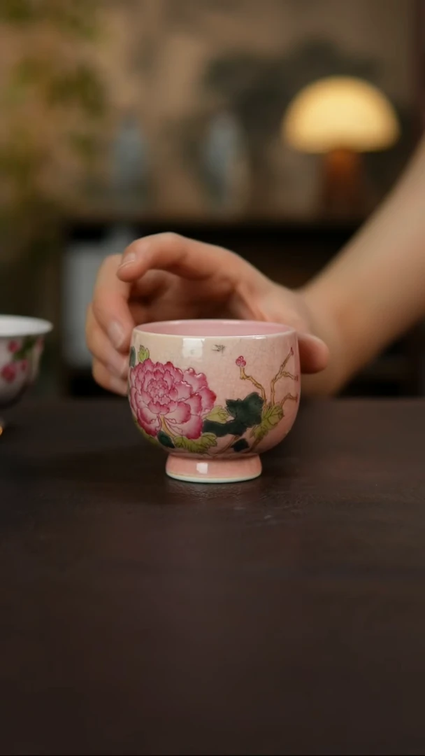 杯景德镇陶瓷杯碗柴烧多人