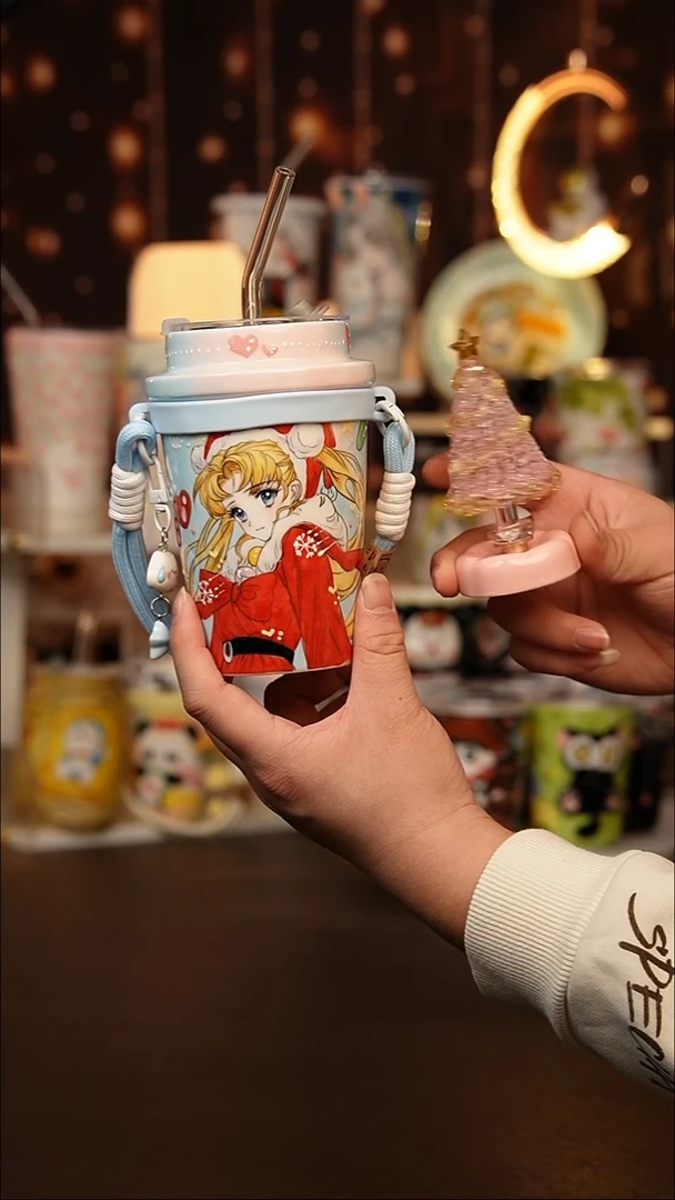 （玉泥）景德镇手工手绘文创陶瓷杯+（圣诞树）